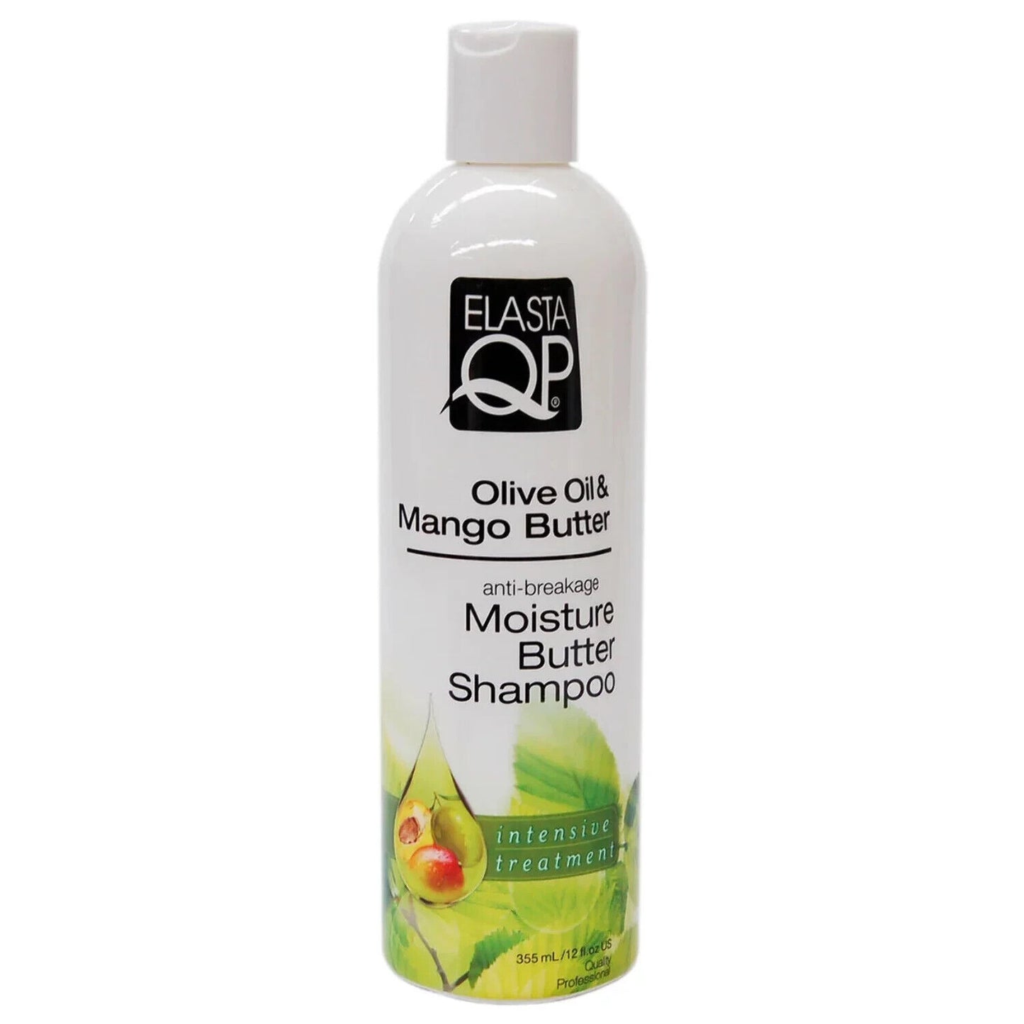 Elasta QP Olive Oil & Mango Butter Moisture Butter Shampoo-Anti Breakage 12 Oz