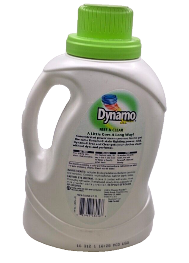 Dynamo 2X Laundry Detergent Unscented Free & Clear / 50 fl oz