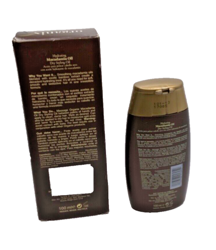 OGX Organix Hydrating Macadamia Oil Dry Styling Oil 3.3oz