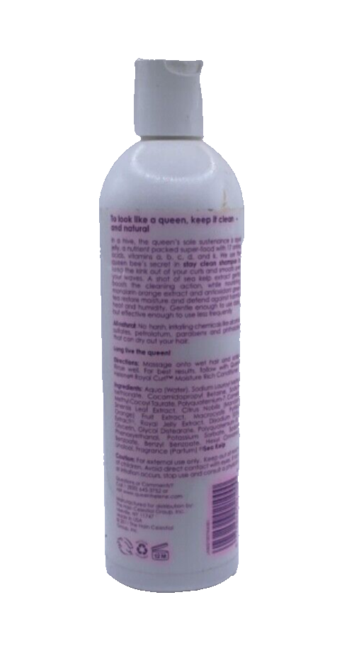 Queen Helene Royal Curl Stay Clean Shampoo 12 Ounce NEW