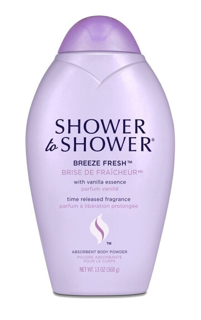 SHOWER TO SHOWER BREEZE FRESH ABSORBENT BODY POWDER 13 OZ