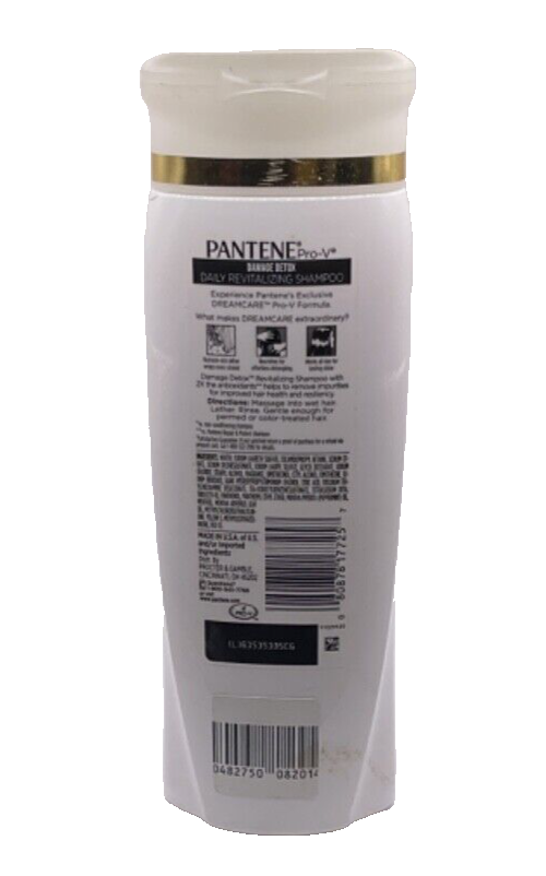 Pantene Pro V Damage Detox Dream Care Daily Shampoo 12.6oz NEW