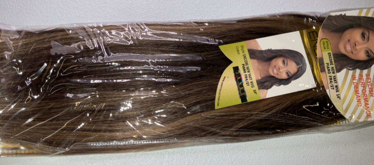 Encore 100% Human Hair New Yaky WVG Color Piano FR4/27 (14 inches)
