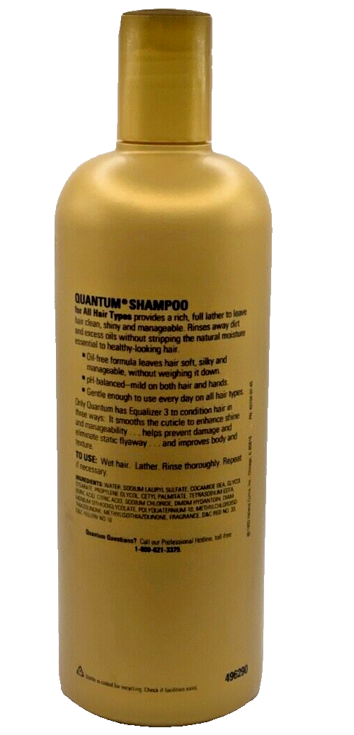 NEW Zotos Quantum Daily Cleansing Shampoo All Hair Types 21.6oz