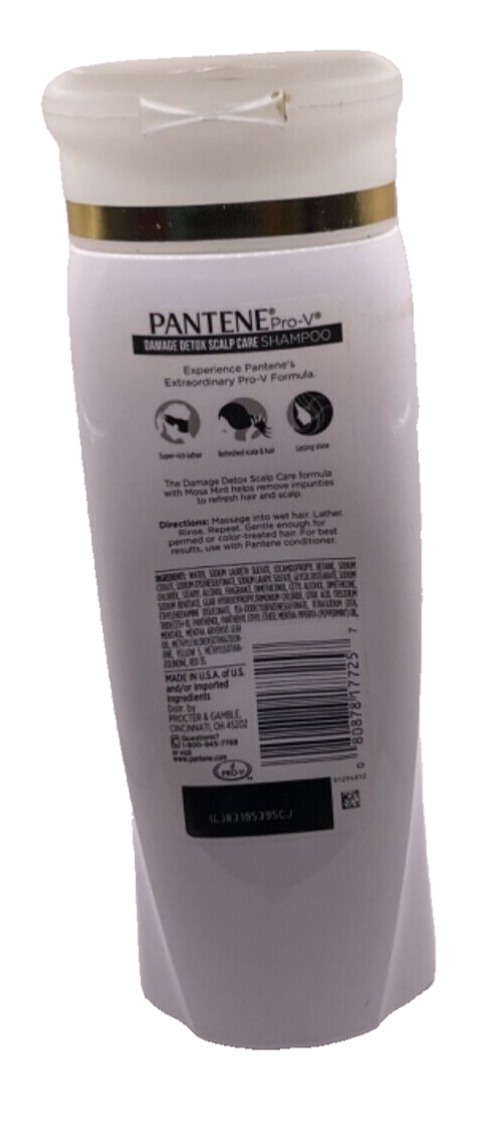 Pantene Damage Detox Scalp Care Shampoo 12.6oz
