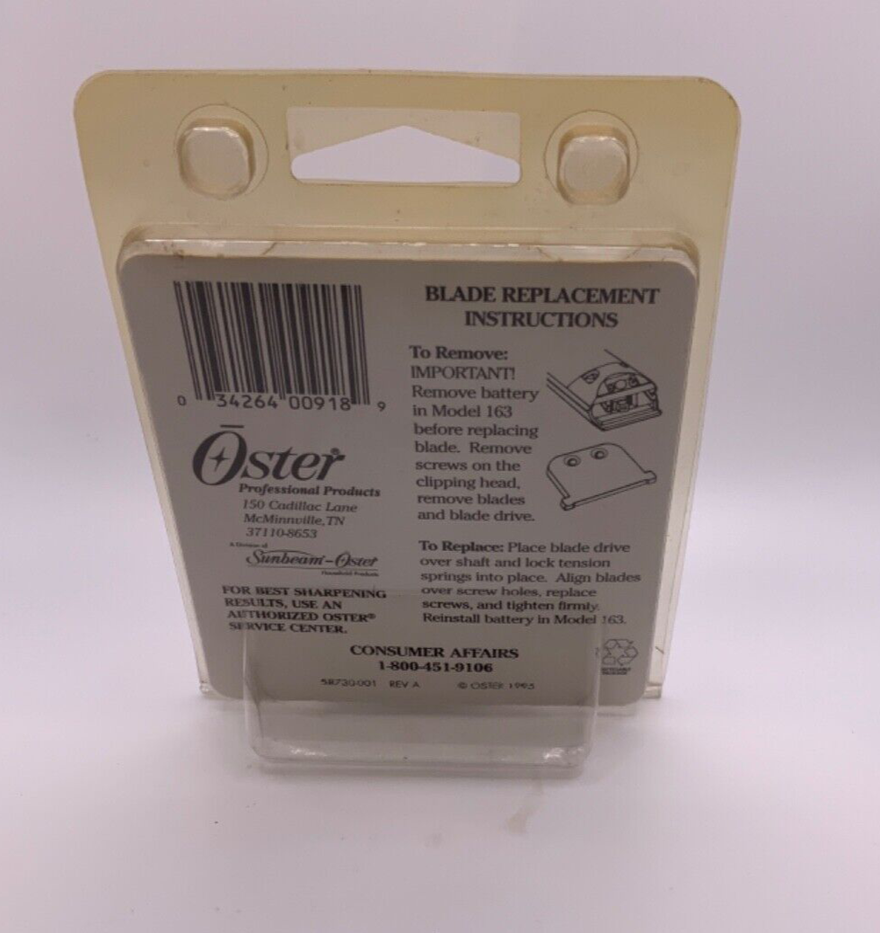 Oster Accessory Blade Set For Model 163 & 197 Trimmers 1/125” 0.2 mm 76913606