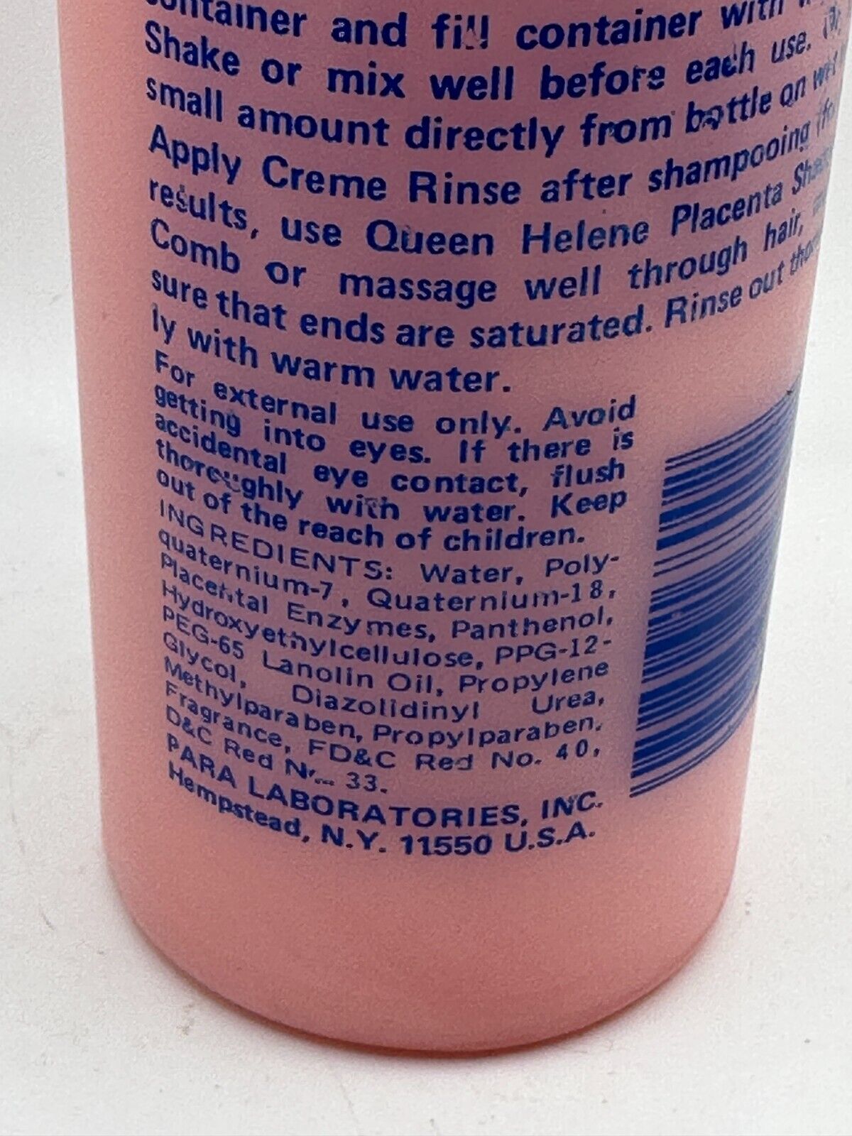 Queen Helene Placenta Creme Rinse Treatment Concentrate Panthenol - 16 oz