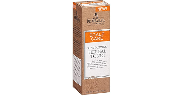 Dr. Miracle's Scalp Care Revitalizing Herbal Tonic, 4 fl oz NEW SEALED