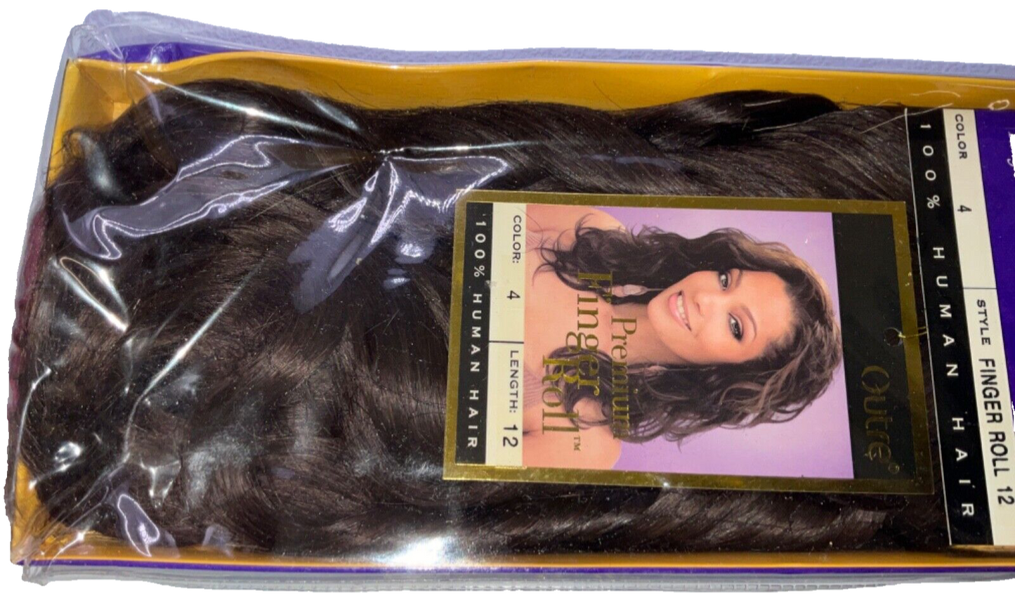 Outre Premium Finger Roll 100% Human Hair Color 4 (12 inches)