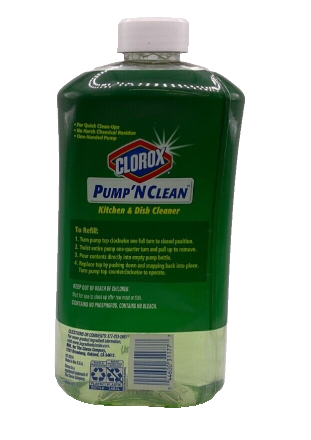 Clorox Pump 'N Clean Kitchen & Dish Cleaner Refill / 24 fl oz