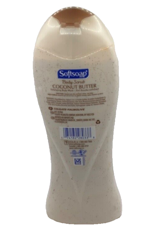 Softsoap Coconut Butter Scrub Exfoliating Body Wash 15oz