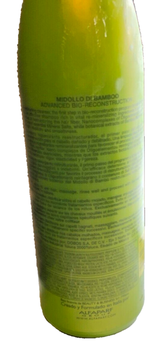 ALFAPARF MIDOLLO DI BAMBOO RECONSTRUCTURING SHAMPOO RECOVERY CLEANSER 1L/33.81FL