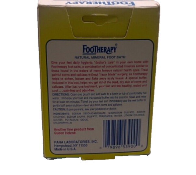 FooTherapy Natural Mineral Foot Bath/3oz