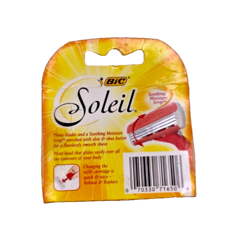 Bic Soleil 4 Cartridges Smooth Shave Enriched With Aloe & Shea Butter