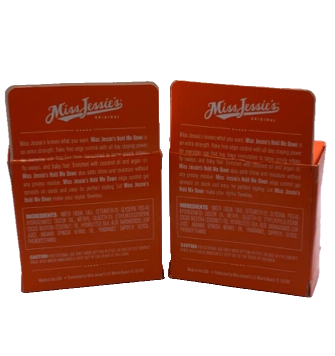 (2) Miss Jessie's Hold Me Down Super Edge Control Hair Gel 2.25oz