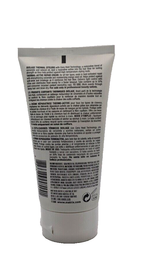 Matrix Biolage Thermal Active Repair Light Hold Styling Cream 5.1 oz