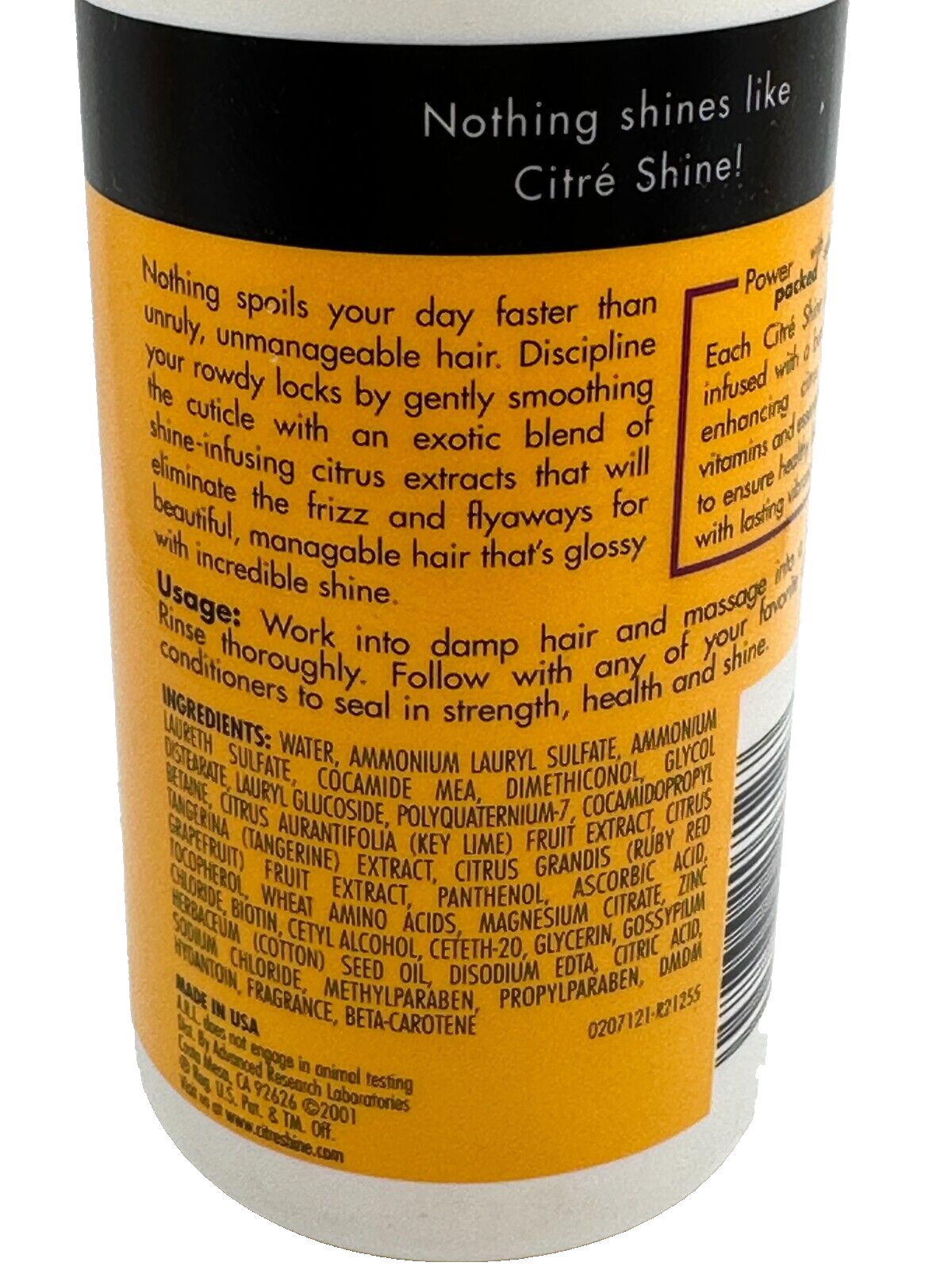 Citre Shine Smooth Out Shampoo Calms Frizzy Hair 16oz - Discontinued