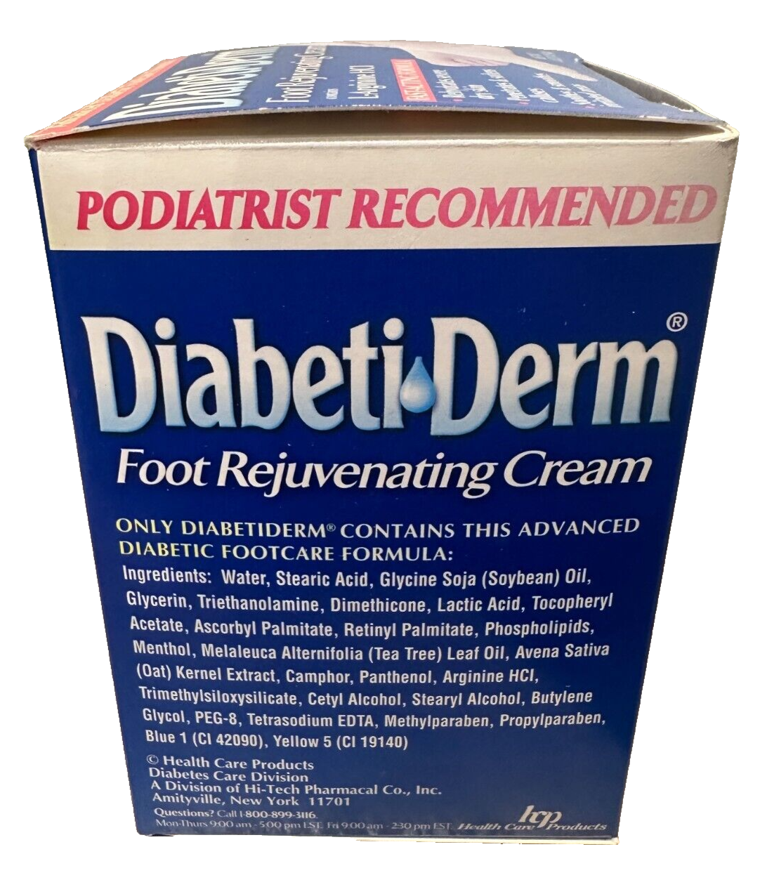 DiabetiDerm Foot Rejuvenating Cream L-Arginine HCI 4oz