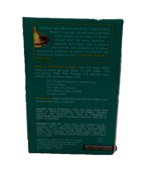 Amla Legend Oil-Infused Styling Treasured Temple Edge Tamer Medium Hold Gel 2oz