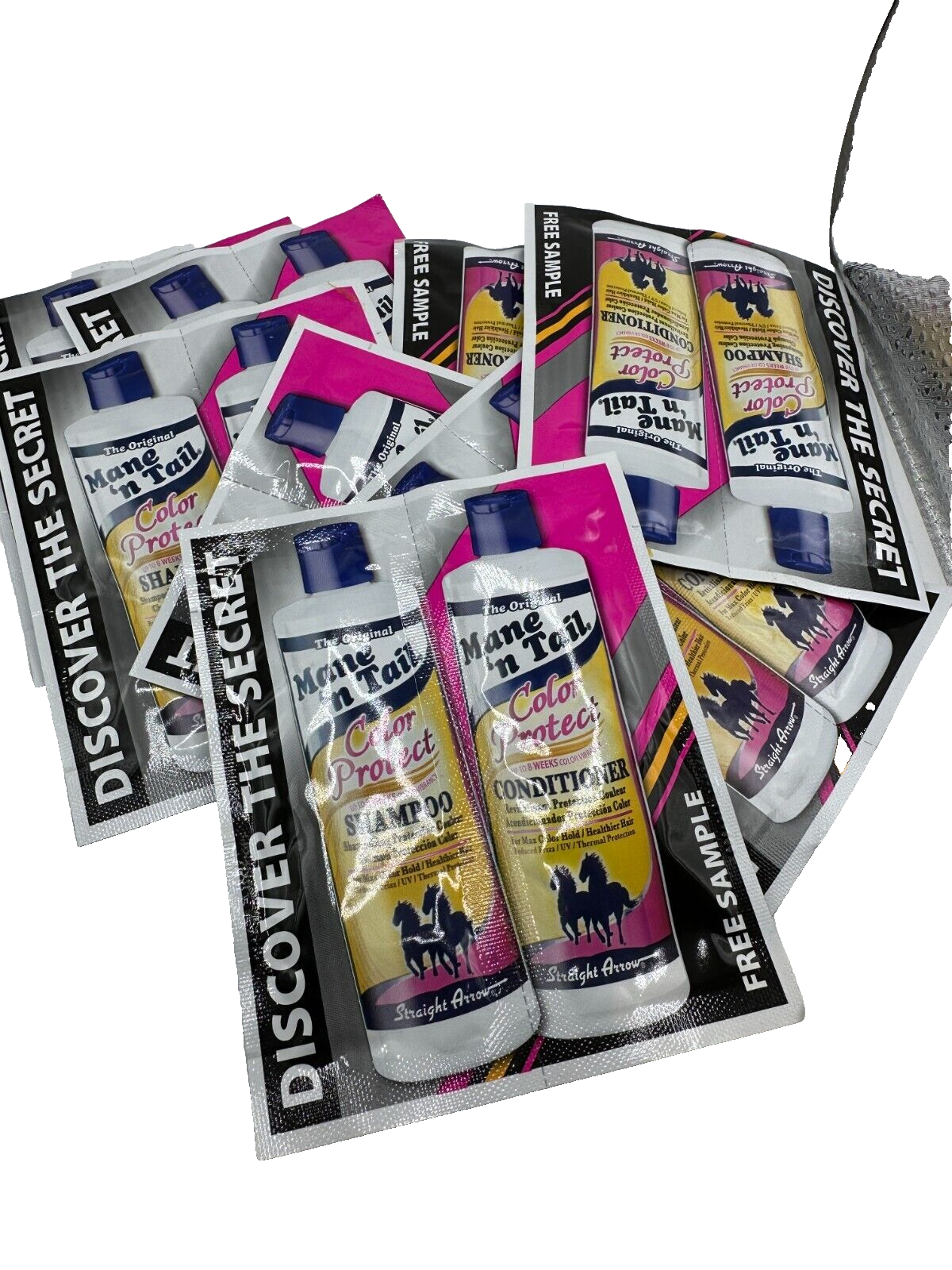 (8) Mane 'n Tail Color Protect Shampoo / Conditioner Sample Packets