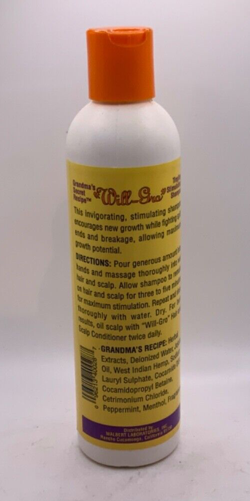 Grandma's Secret Recipe Will-Gro Tingling Stimulating Shampoo 8oz