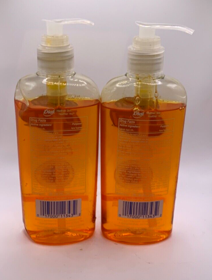(2) Dial Oil Free Acne Control Liquid Face Wash 7.5oz