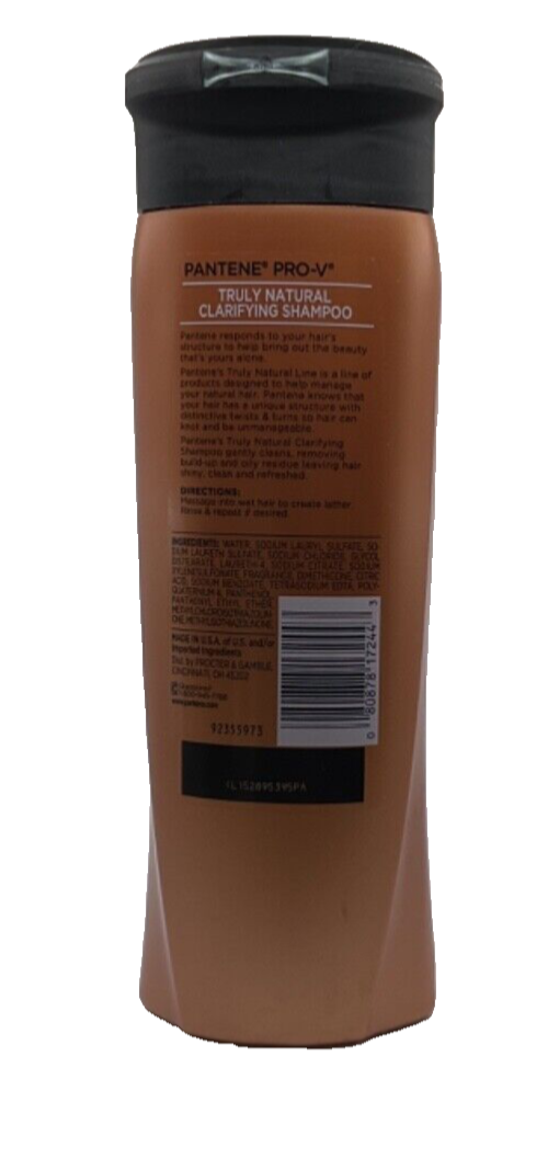 Pantene Truly Natural Hair Clarifying Shampoo 12.6oz