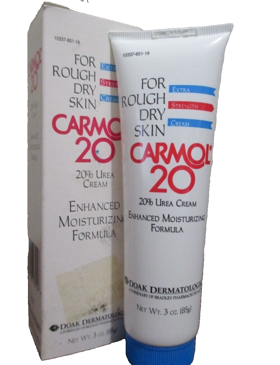 (1) Carmol 20 For Rough Dry Skin Enhanced Moisturizing Cream 3 oz. New DOAK