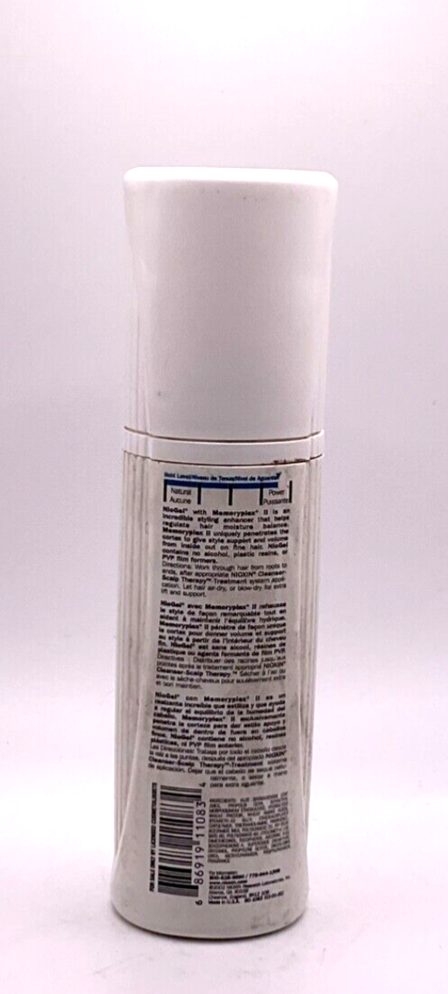 Nioxin Niogel Memoryplex II Hair Styling Enhancer 5.1 Fl Oz