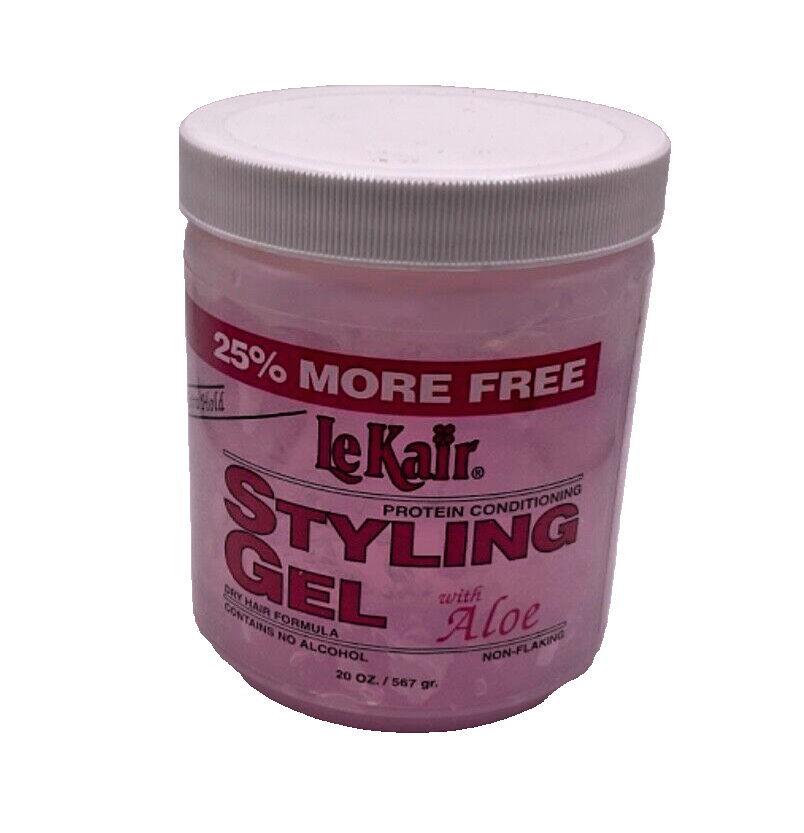 LeKair Protein Conditioning Styling Gel with Aloe Non-Flaking/20 oz