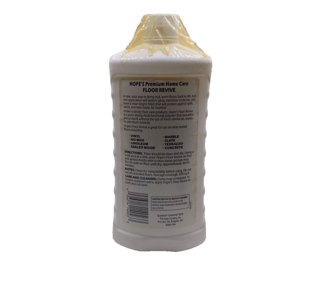 (2) Hope's Premium Home Care Floor Revive 16 Fl. Oz - New & Sealed