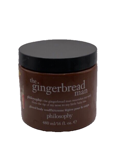 Philosophy The Gingerbread Man Glazed Body Souffle 16 fl oz New & Sealed