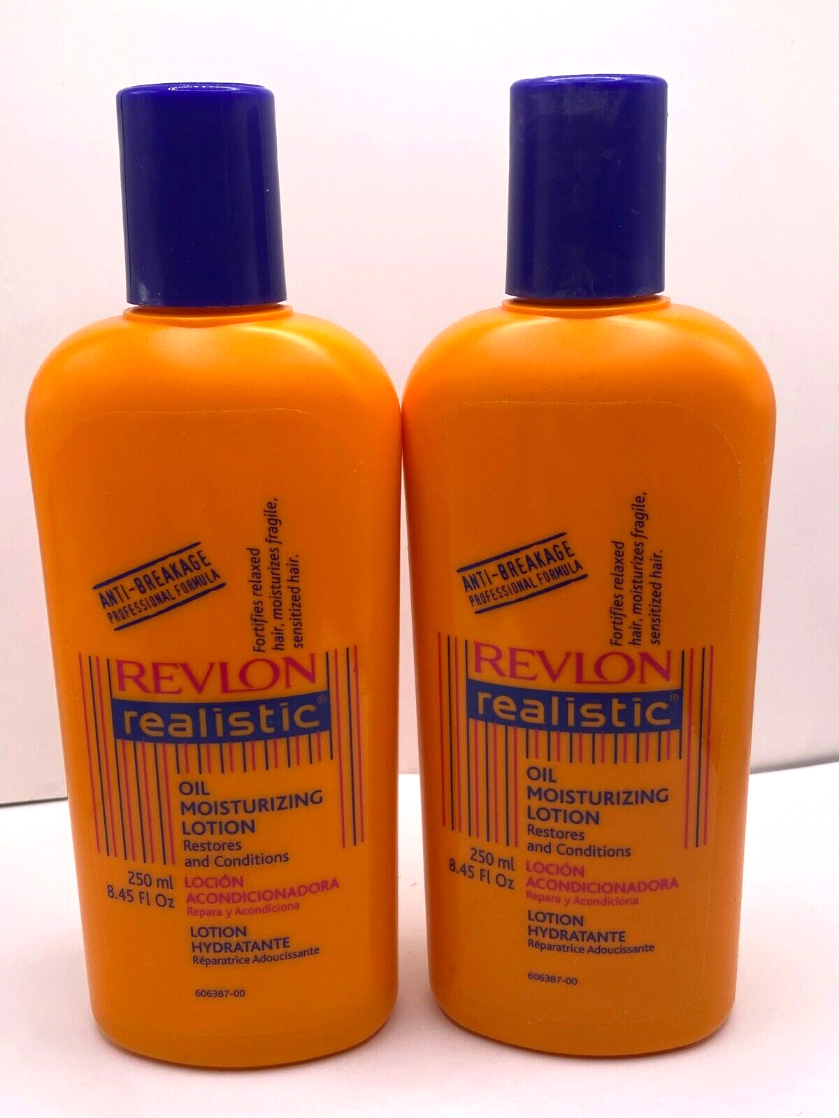 (2) Revlon Realistic Oil Moisturizing Lotion 8.45 oz