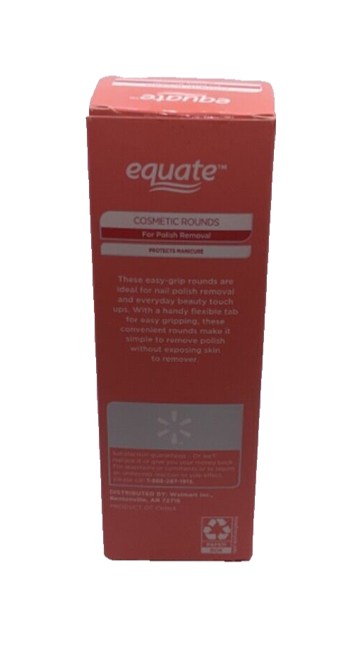 Equate Cosmetic Rounds for Polish Removal 50 count