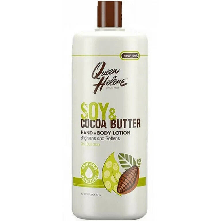 QUEEN HELENE Hand & Body Lotion, Soy & Cocoa Butter 32 oz