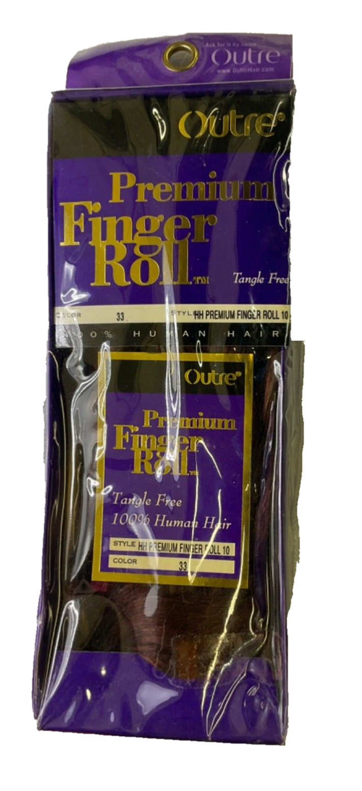 Outre Finger Roll Color 33 Premium Finger Roll 10" 100% Human Hair