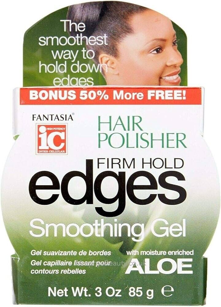 IC Fantasia Hair Polisher Firm Hold Edges Smoothing Gel 3 oz