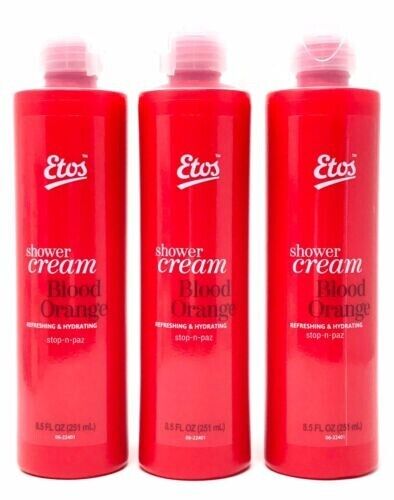 Etos Blood Orange Shower Cream 8.5 Fl Oz (3 Pack)