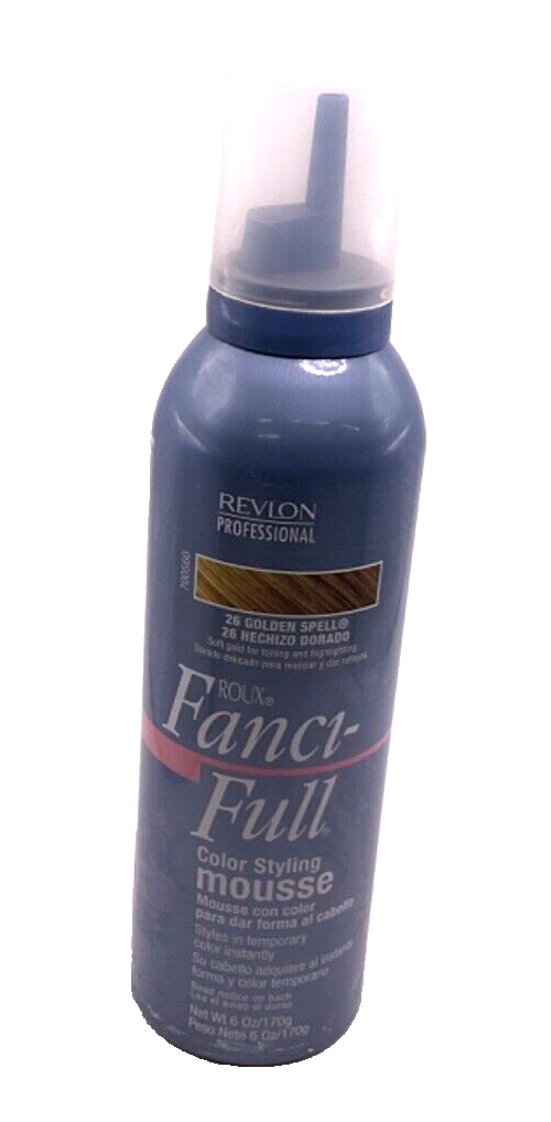 Revlon Roux Fanci-Full Color Styling Mousse 26 Golden Spell ORIGINAL FORMULA 6oz