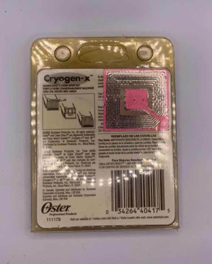Oster Cryogen-X Accessory Blade For Models 284, 650, 820 Size 000 to 1 76913246