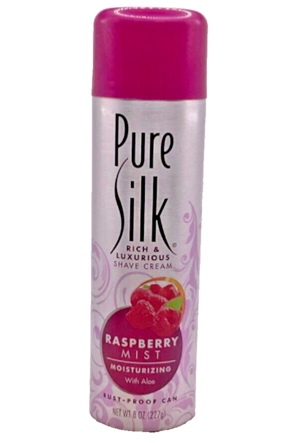 Pure Silk Rich & Luxurious Shave Cream Rasberry Mist / 8oz