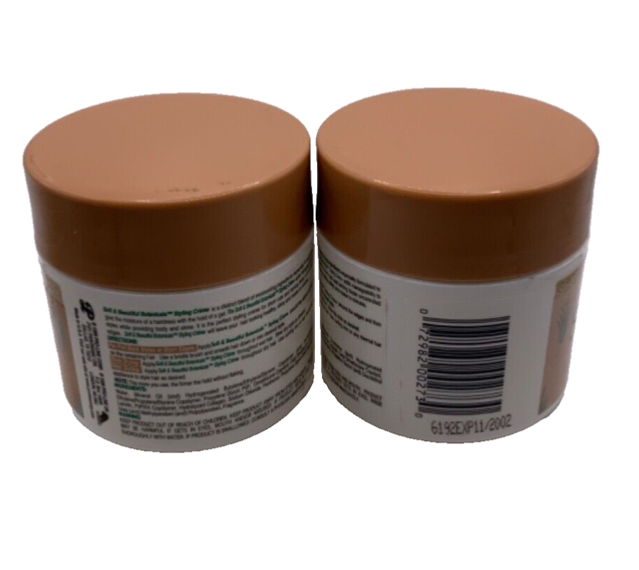 (2 Pack) Soft & Beautiful Botanticals Styling Creme Firm Hold 3.4oz EXPIRED 2002
