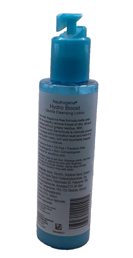 Neutrogena Hydro Boost Gentle Cleansing Lotion Sensitive Skin / 5oz *BROKEN CAP