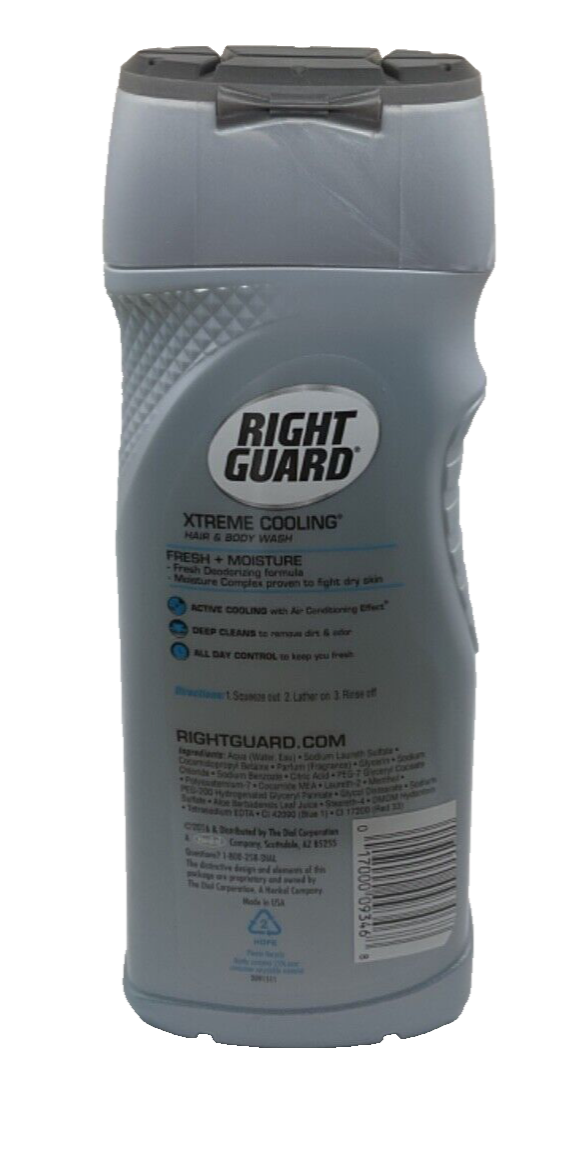 Right Guard Xtreme Cooling Chill Hair and Bod Wash 16oz