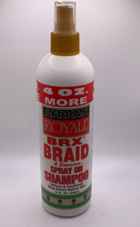 African Royale BRX Braid Spray on Shampoo, 12 oz