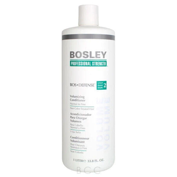 3 pack Bosley Bos-Defense Volumizing Conditioner Conditioner 33.8 oz