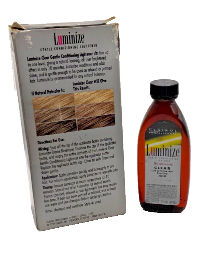 Luminize Gentle Conditioning Lightener "Clear" No Ammonia 2oz