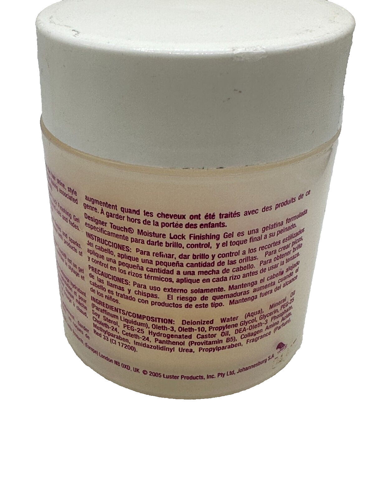 Designer Touch Moisture Lock Finish Gel 6oz