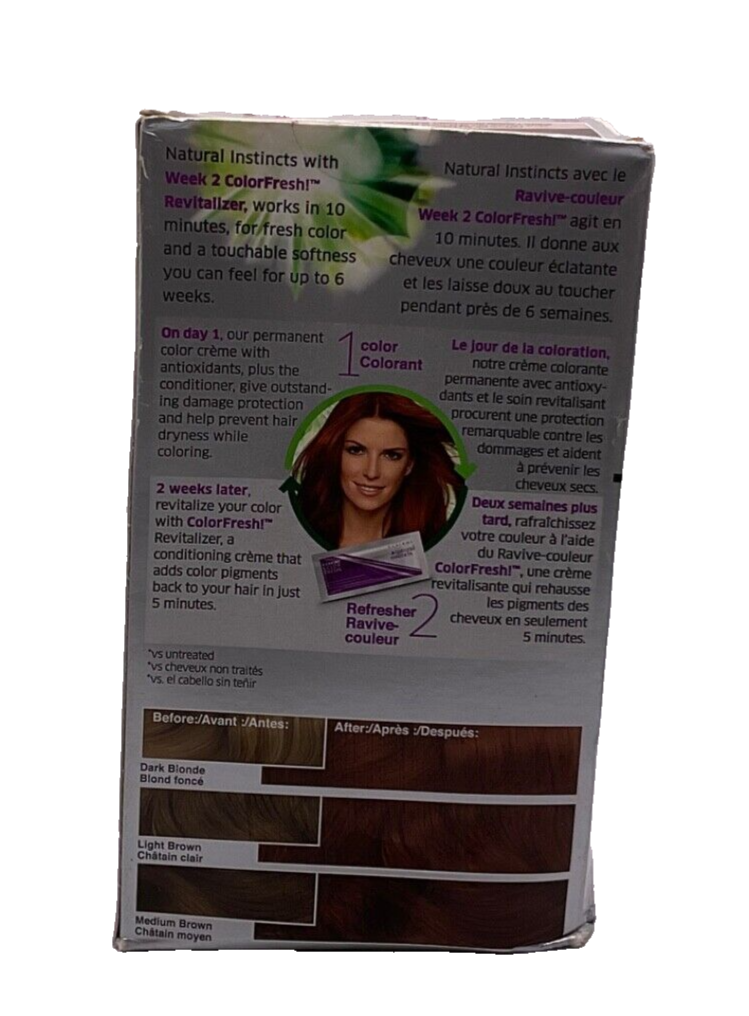 Clairol 6R Light Auburn Natural Instincts Vibrant