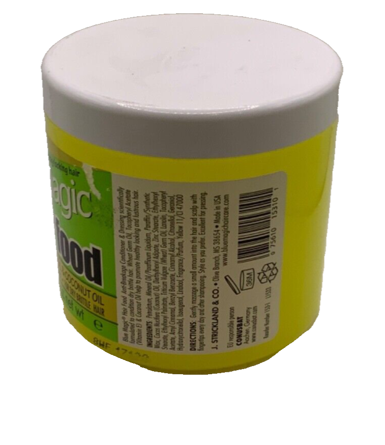 Blue Magic Hair Food With Wheat Germ & Coconut Oil 12oz